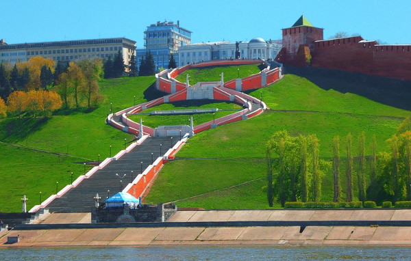 Достопримечательности Нижнего Новгорода Чкаловская лестница